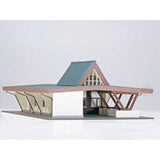 ACM-005 駅舎シリーズ05：1/150“地方駅舎/伊豆高原駅タイプ” ペーパーモデルキット あまぎモデリングイデア (コピー)