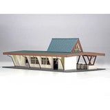 ACM-005 駅舎シリーズ05：1/150“地方駅舎/伊豆高原駅タイプ” ペーパーモデルキット あまぎモデリングイデア (コピー)