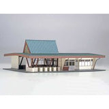 ACM-005 駅舎シリーズ05：1/150“地方駅舎/伊豆高原駅タイプ” ペーパーモデルキット あまぎモデリングイデア (コピー)