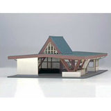 ACM-005 駅舎シリーズ05：1/150“地方駅舎/伊豆高原駅タイプ” ペーパーモデルキット あまぎモデリングイデア (コピー)