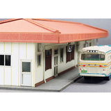ACM-005 駅舎シリーズ02：1/150“バスセンター” ペーパーモデルキット あまぎモデリングイデア