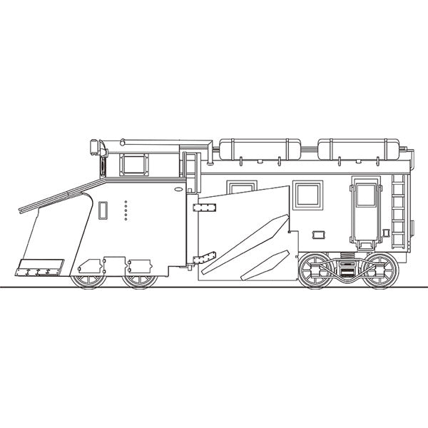 Nゲージ 国鉄 キ100形 ラッセル車 溶接車体タイプ ワールド工芸