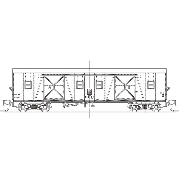 Nゲージ 国鉄 ワキ1形 有蓋車 タイプA (0番代) ワールド工芸 鉄道模型通販 JackBox Online Shop